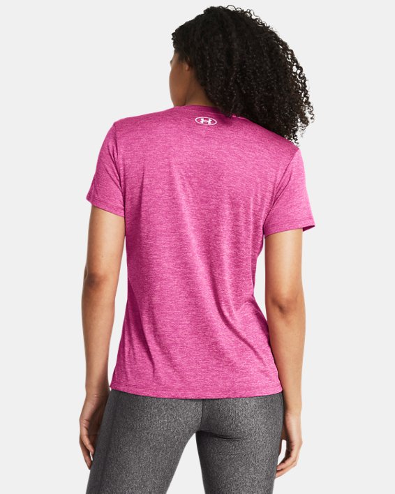 Camiseta de manga corta UA Tech™ Twist para mujer, Pink, pdpMainDesktop image number 1